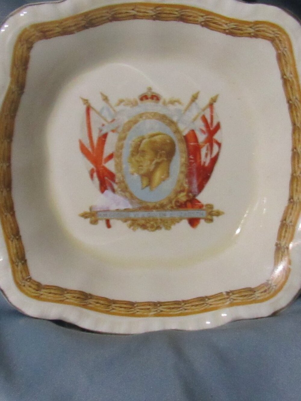 King George VI and Queen Elizabeth Coronation Mint Dish, Grindley     Z232